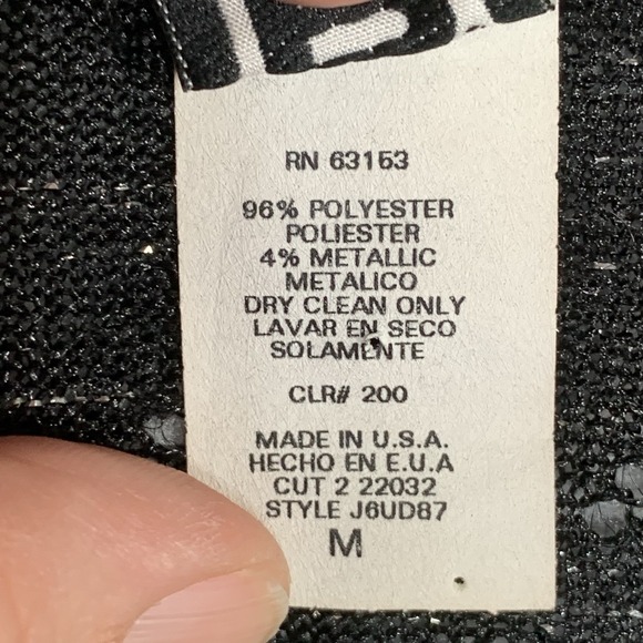 R-Wear Rampage Clothing Co Made in USA Womens Black Long Sleeve Sheer Top Sz M - Picture 3 of 7